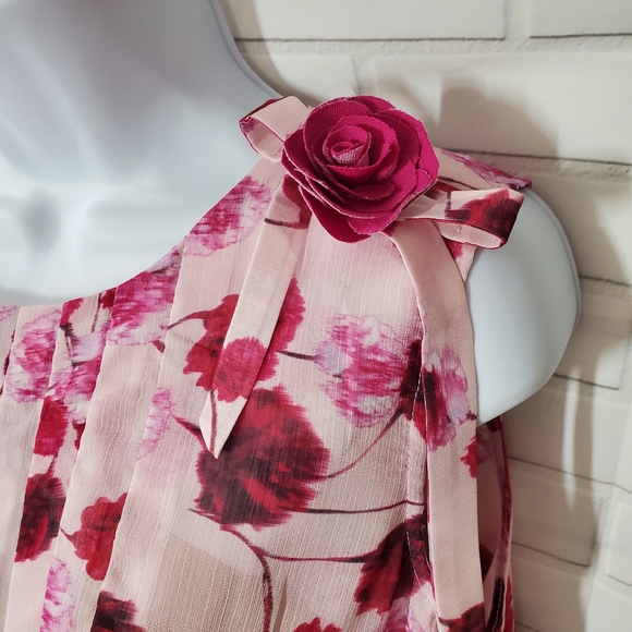 Nemnew Pink Floral Billowy Dress - Picture 2 of 7